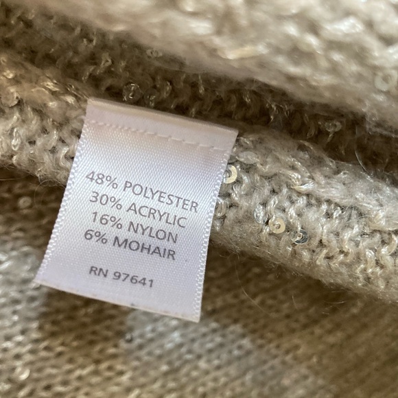 Sequined JJill Cardigan with Mother of Pearl Buttons - Picture 3 of 5